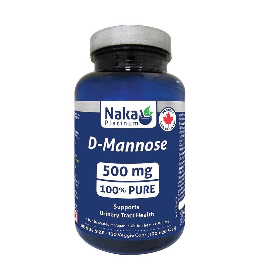 D-Mannose 500Mg  120 Caps (100 + 20 free)