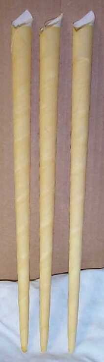 100%Cotton/Beeswax Candle  2Pk
