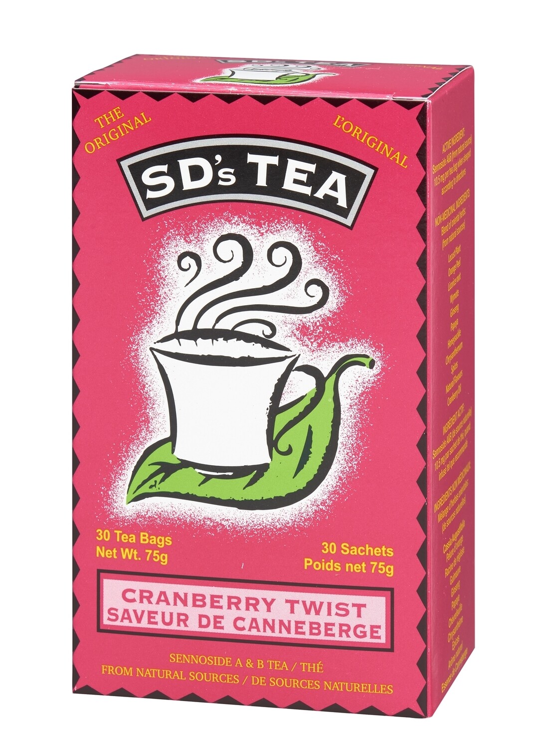 S D's Tea Cranberry Twist 30Tbags