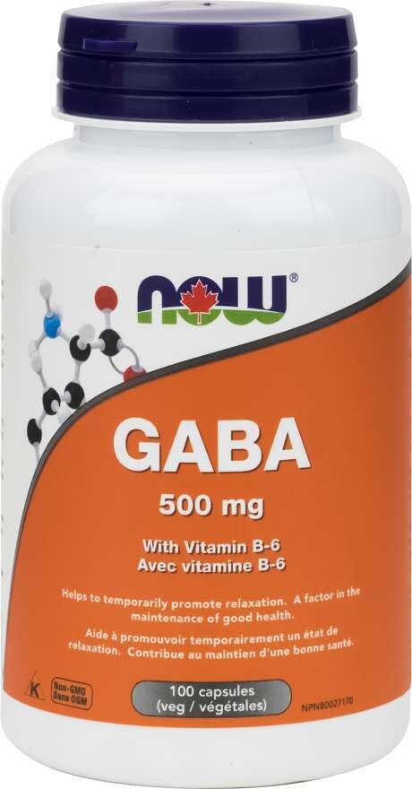 GABA  500Mg+Vitamin B-6  100 Vcaps