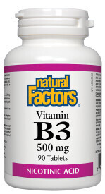 Vitamin B 3 Niacin  500Mg 90 Tabs