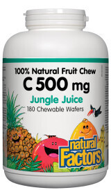 C 500Mg 100% Natural Fruit Chew, Jungle Juice 180 Chews