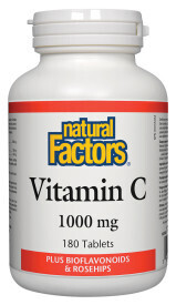 Vitamin C 1000Mgplus Bioflavonoids & Rosehips 180 Tabs