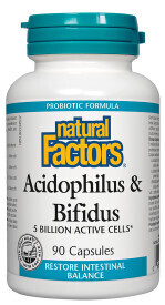 Acidophilus & Bifidus  5 Billion Active Cells 90 Caps