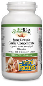 Garlicrich Super Strength Garlic Concentrate 500Mg 180 Softgels