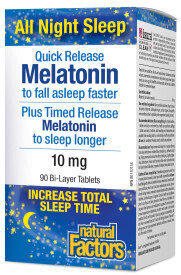 Meletonin 10mg Bilayer Time-release 90Tabs