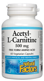 Acetyl-L-Carnitine 500Mg Free Form 60 V-Caps
