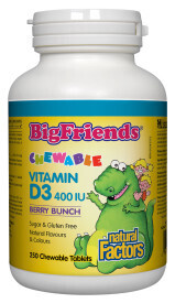 Chewable Vitamin D3 400 Iu 250 Tabs