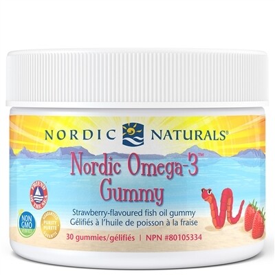 Nordic Omega 3 Strawberry Flavoured Fish Oil 30 Gummies