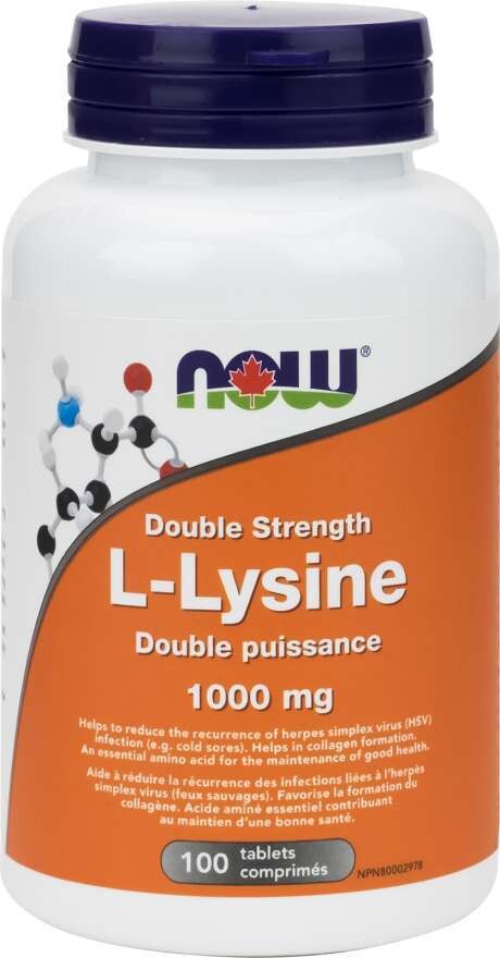 L - Lysine 1000Mg Double Strength 100Tabs