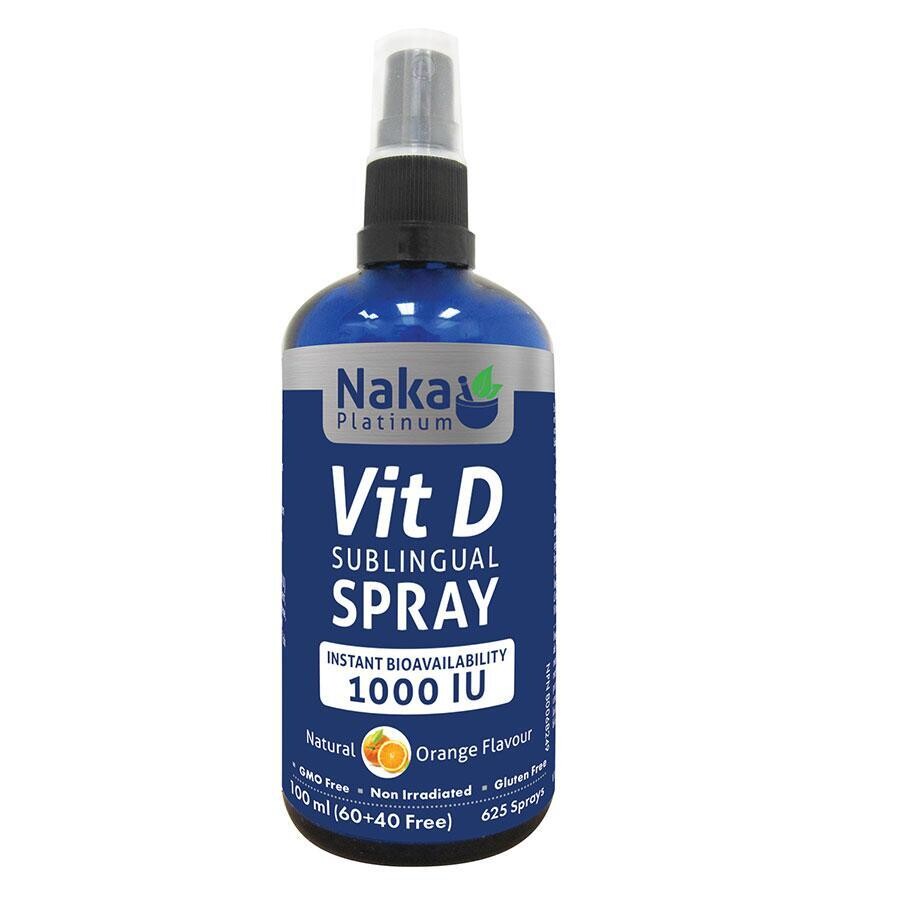 Vit D sublingual Spray 1000 I U  60+40Ml free