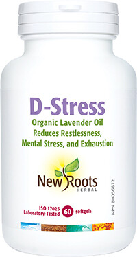 D-Stress Organic Lavender Oil  60Softgels