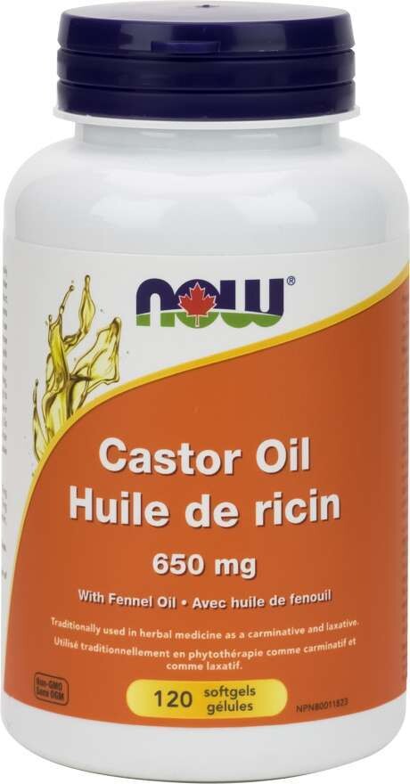 Caster Oil 650 Mg with Fennel oil 120 Softgels