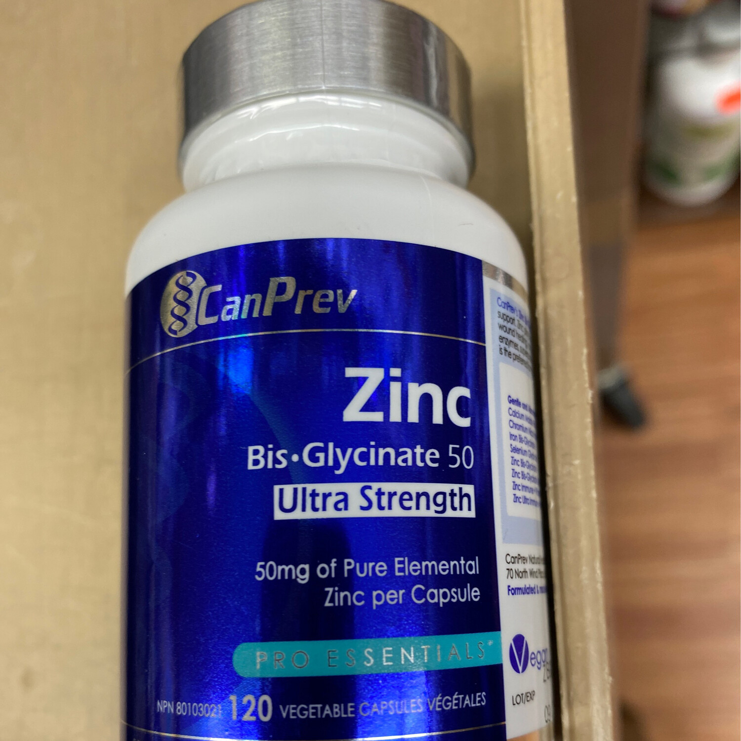 Zinc Bis-Glycinate 50 Ultra Strength 120 V Caps