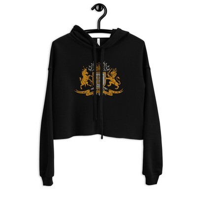 &quot;Music Was The Lamb That Made A Lion Out Of Me&quot; Cropped Hoodie