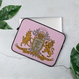 Swallow Me Coat of Arms Light Pink Laptop Sleeve  