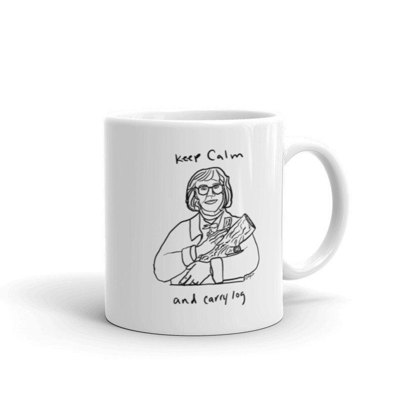 Keep Calm and Carry Log Twin Peaks Fan Mug