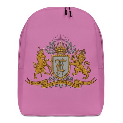 Swallow Me Coat of Arms Minimalist Backpack Bubblegum