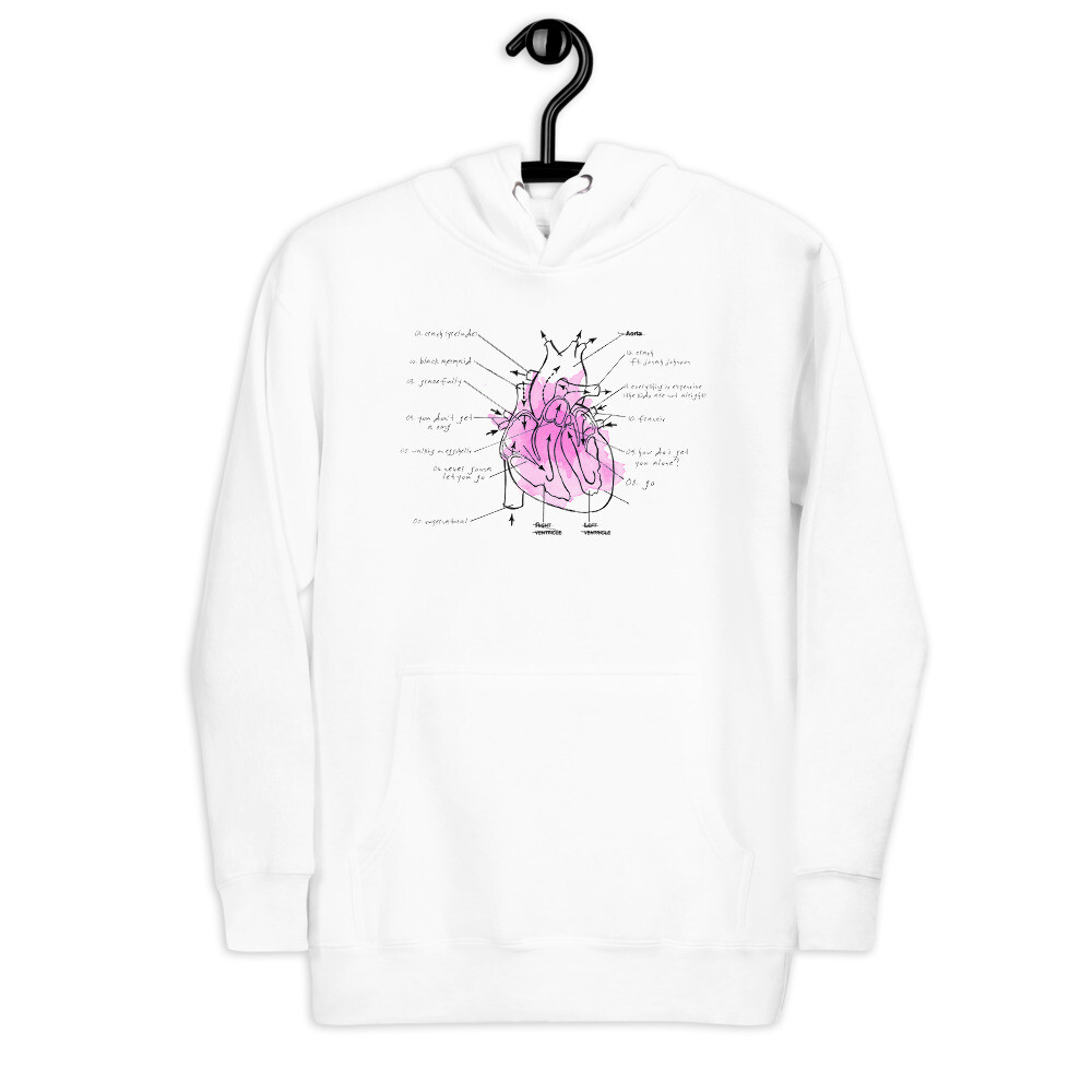Everything is Expensive Heart Track Listing Hoodie