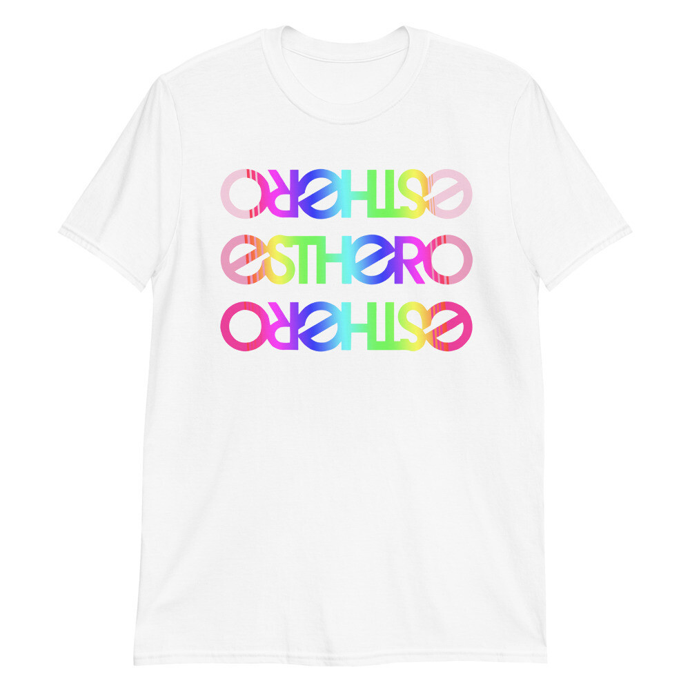 Esthero Unisex Trio Rainbow T Shirt (old one that only had black avail)