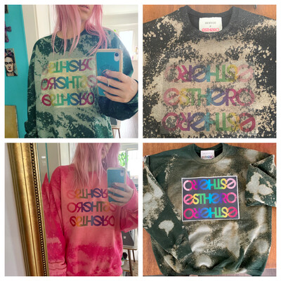 Custom Esthero Sweatshirt or Hoodie  Choose Your Own Colour, Size &amp; Treatment
