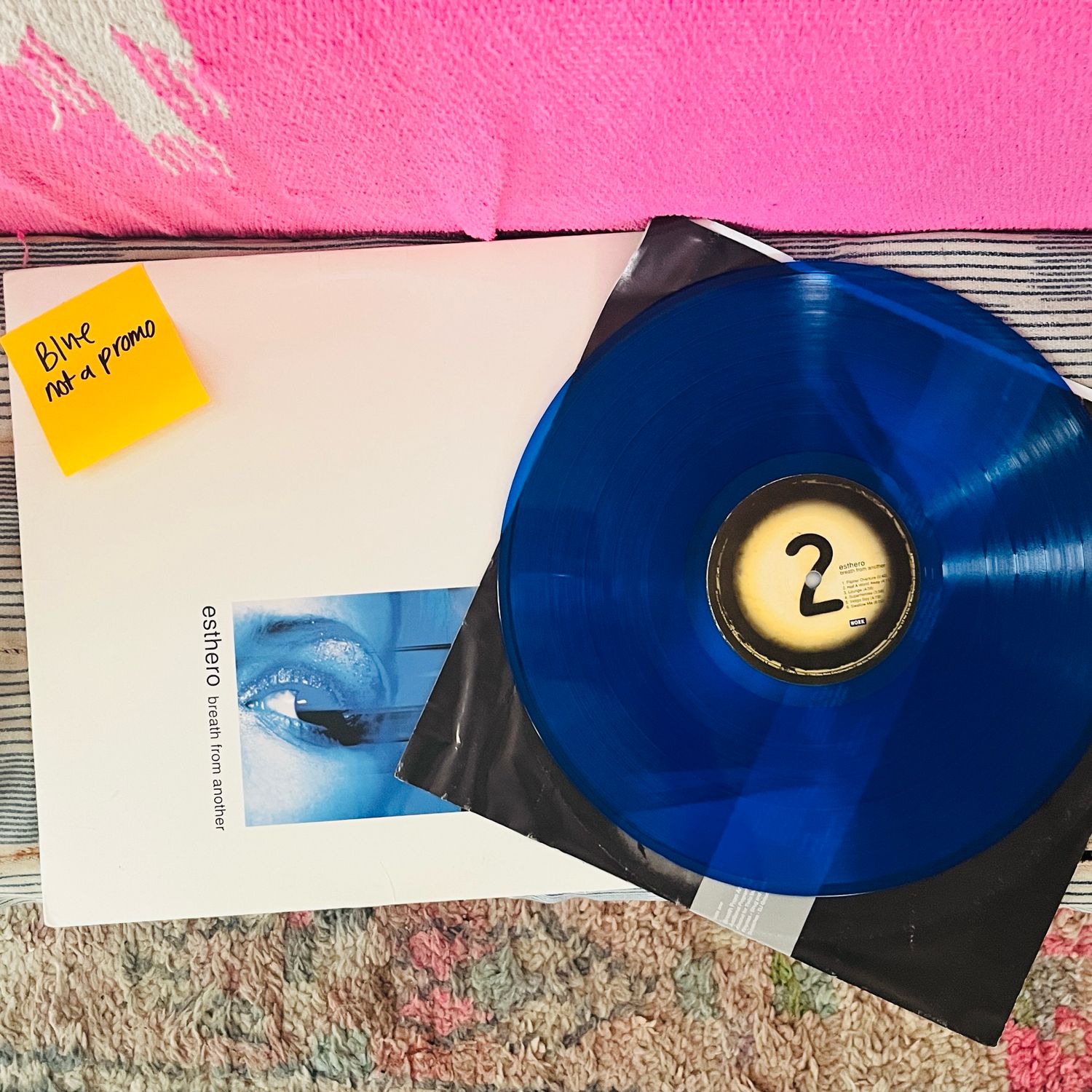 Original 1998 Breath From Another Pressing on BLUE VINYL *SIGNED*