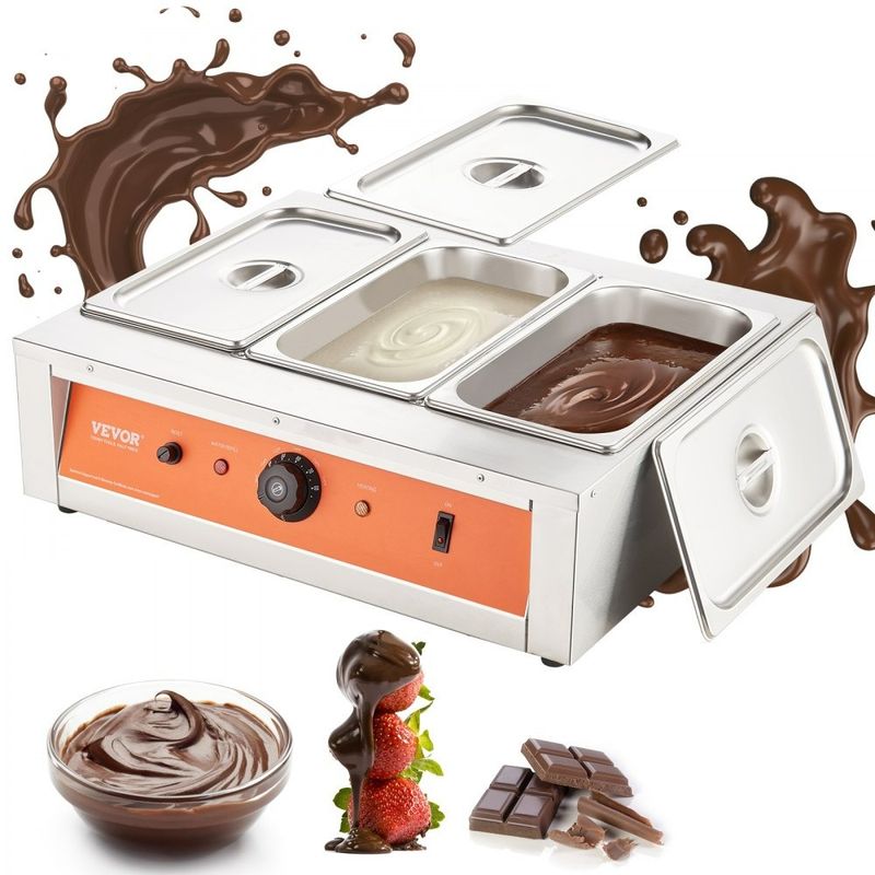Maquina Industrial Electrica para Templar y Derretir Chocolate - 3 Tanques