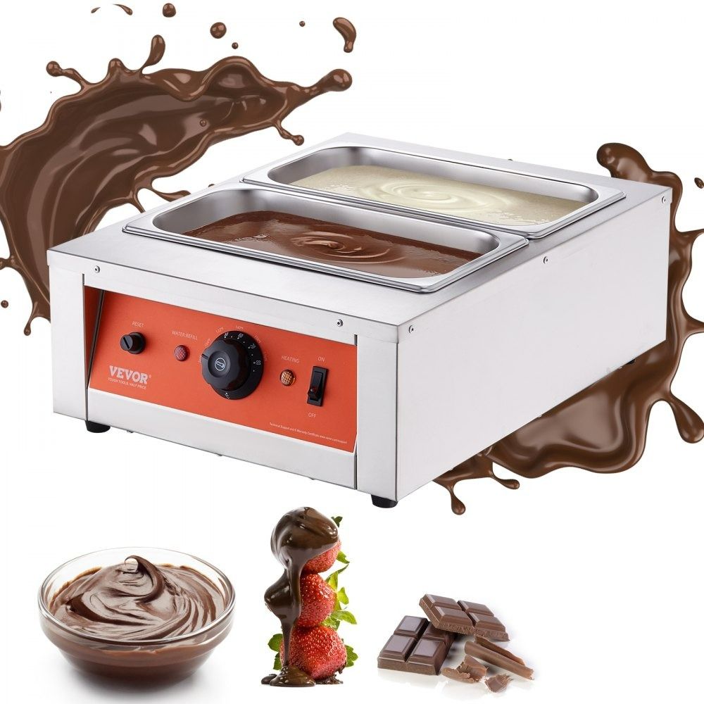 Máquina Industrial para Templar y Derretir Chocolate - 2 Tanques Tamaño XL