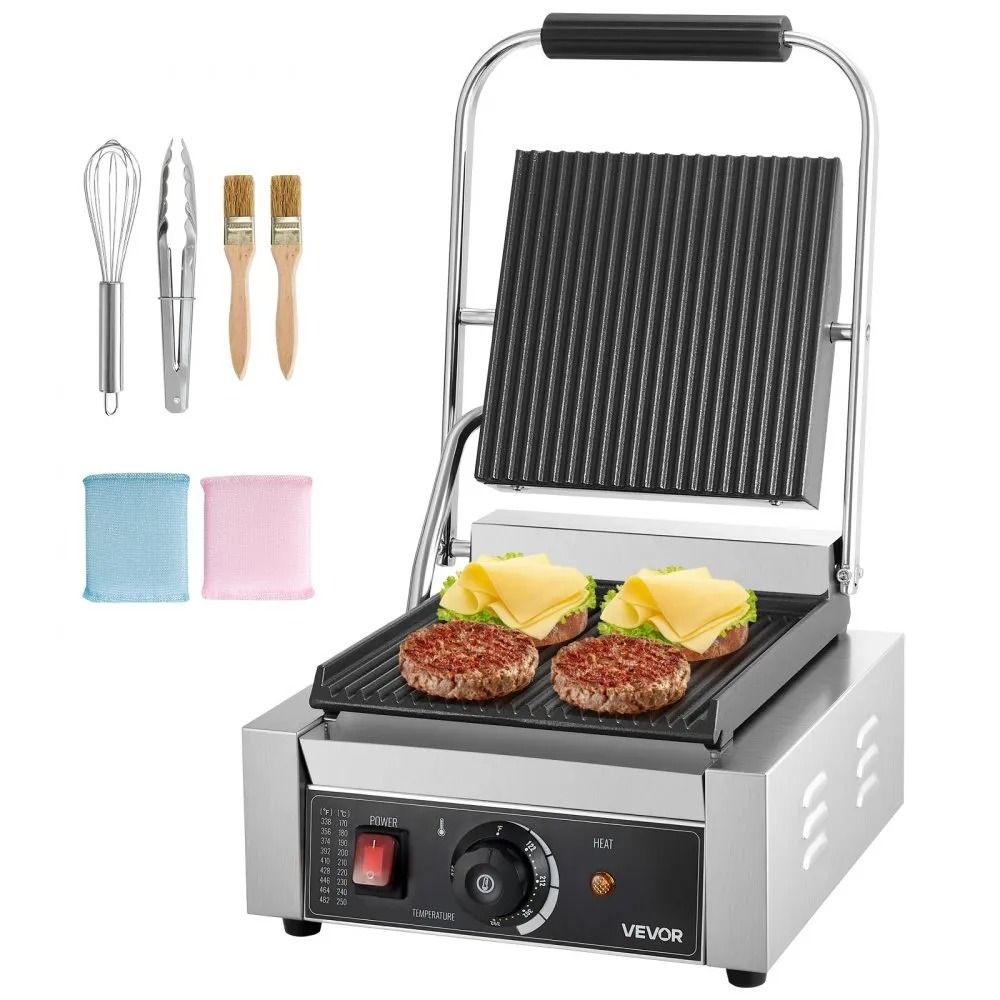 Maquina Industrial Para Paninis Con Grill Inferior y Superior