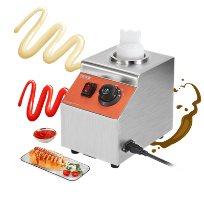 Maquina Industrial Electrica Para Calentar Botellas De Salsas Y Chocolate Con 1 Botella Incluida