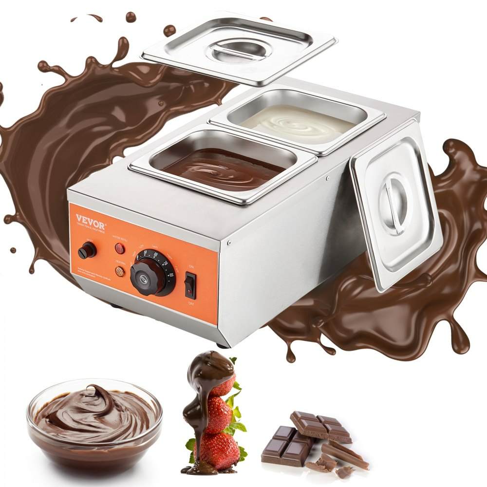 Maquina Industrial Electrica para Templar y Derretir Chocolate - 2 Tanques