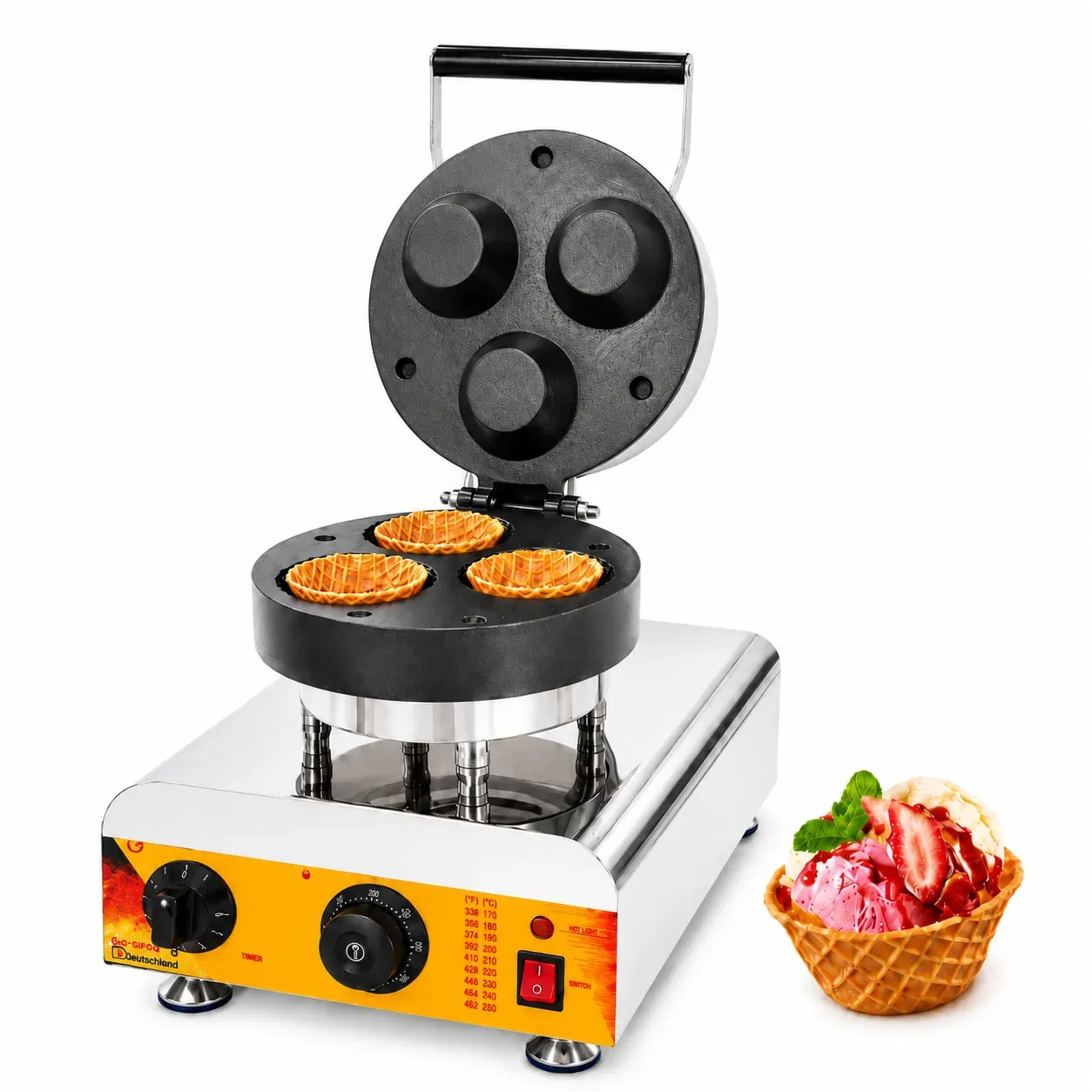 Maquina Industrial Electrica Para Canasta De Waffle