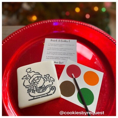 Santa paint your own cookie (PYO)