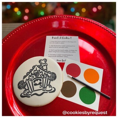 Gingerbread house paint your own cookie (PYO)