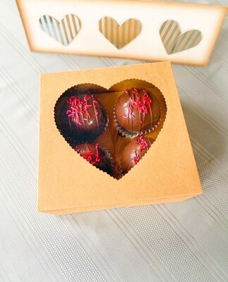 4-pack Chocolate HCB (Includes scratch off Valentine card)