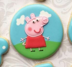 Custom order June 3rd/4th- Joann Rzepka, Peppa pig cookies