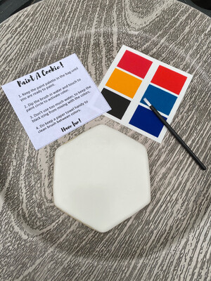 Father’s Day Paint Your Own Hexagon Cookie