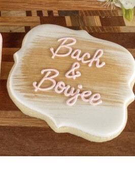 Custom order July 1 - Lynn Dworzanin wedding guest cookies
