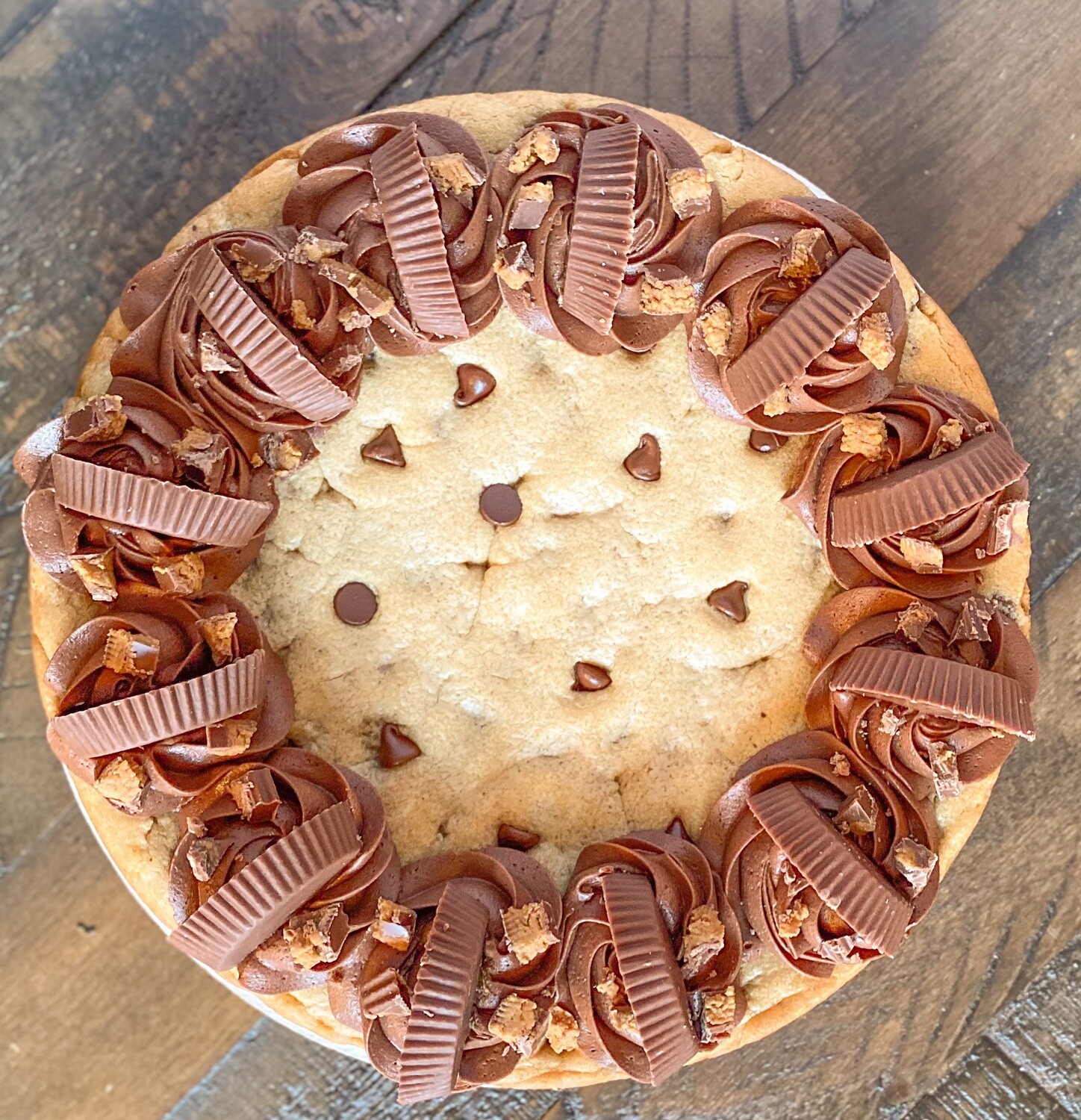 Peanut Butter Cup Cookie Cake