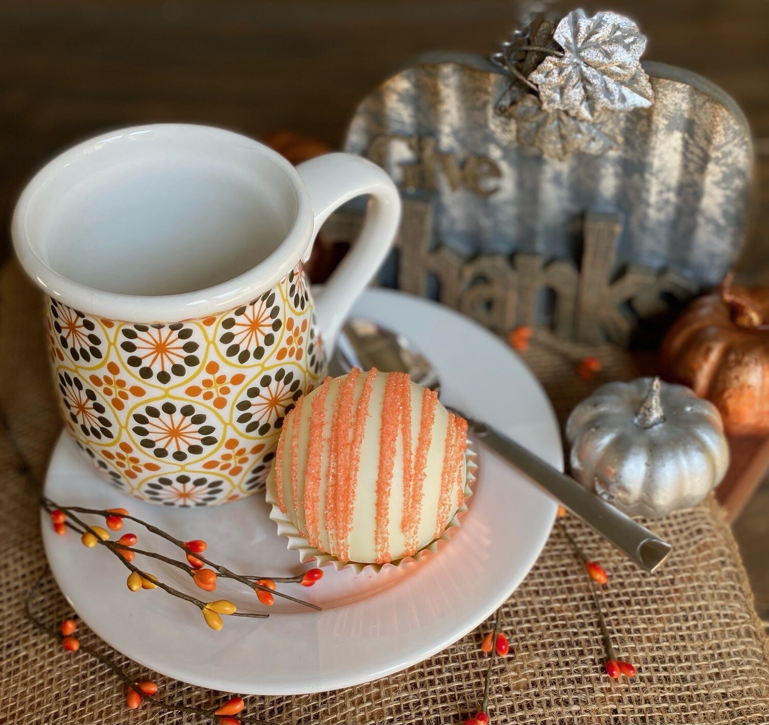 Individual Pumpkin Spice Hot chocolate bomb (HCB)
