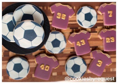 Custom printed or hand piped cookies by request!