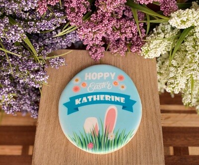 Easter - personalized egg cookie
