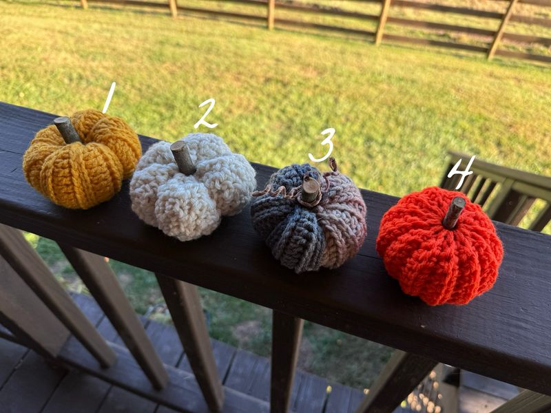Crocheted Pumpkins (small)