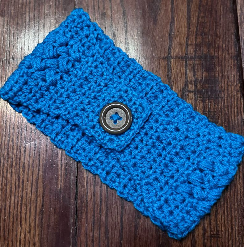 Turquoise Headband w/Button