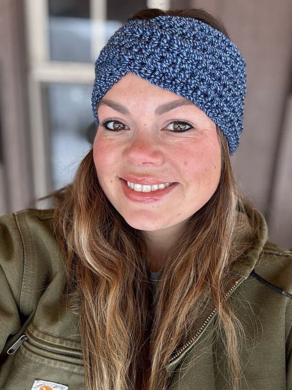 Blue Denim Headband