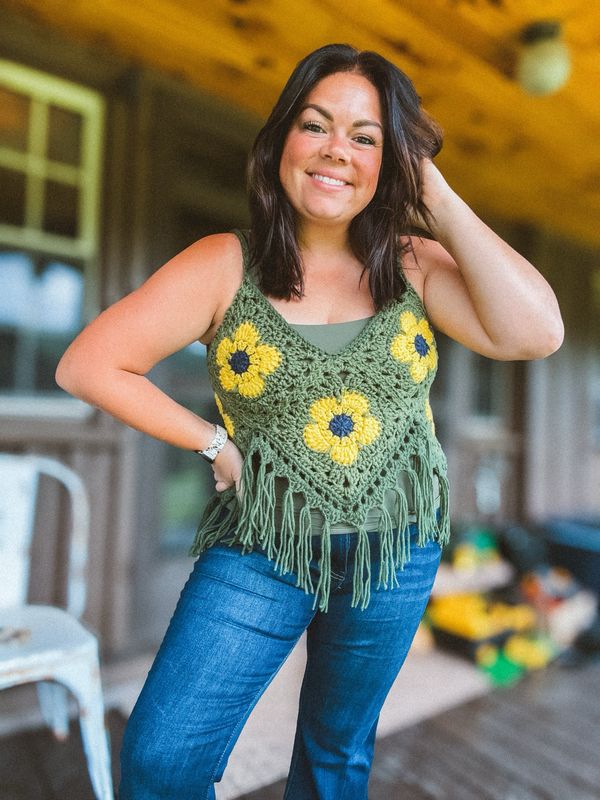 Sunflower Fields Crochet Tank Sunflower Fields Crochet Tank