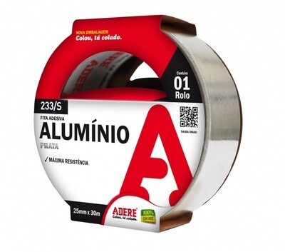 Cinta Aluminio 50mm x 30 mt Adere