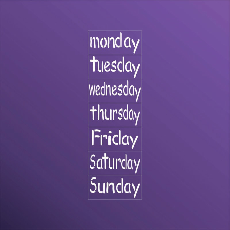 CALENDARIO SEMANAL EN INGLES STSM025