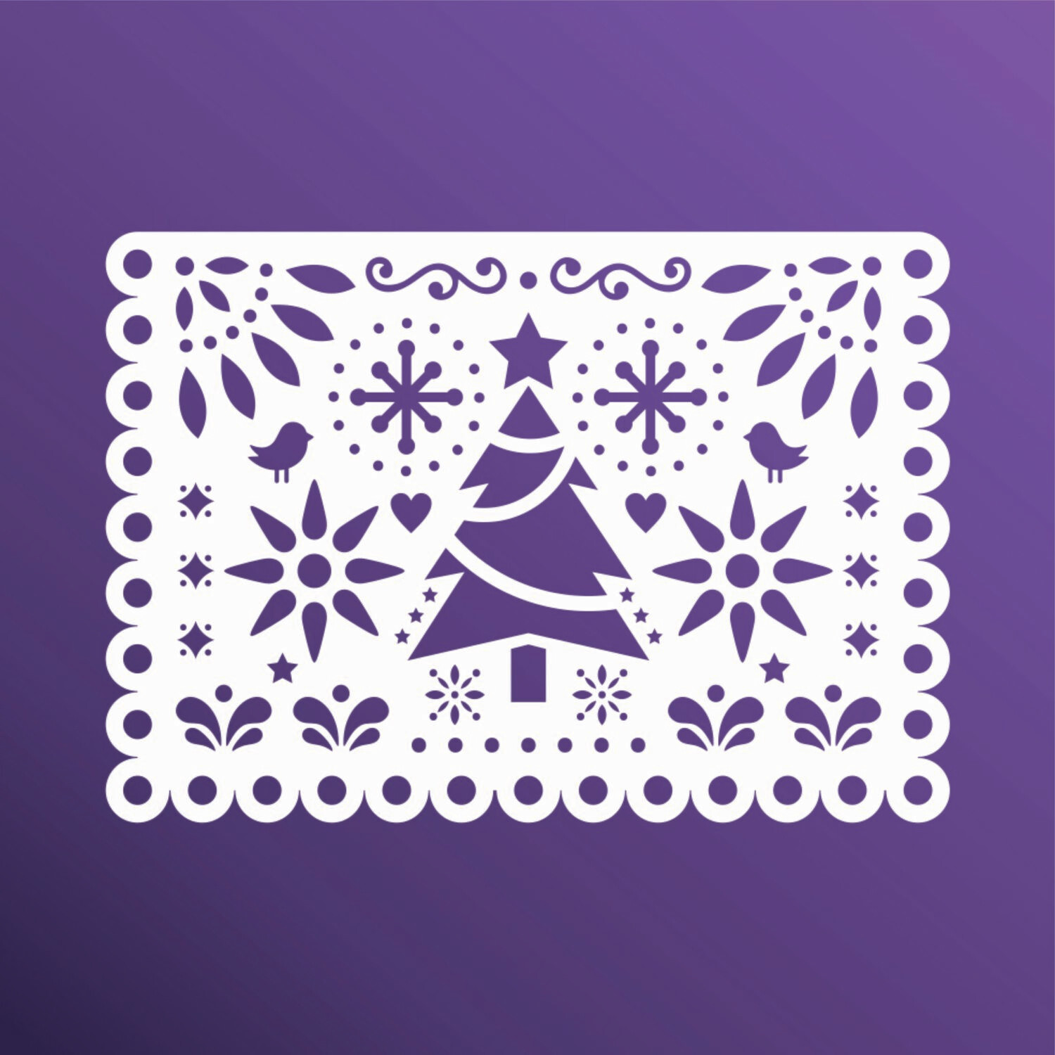 PAPEL PICADO ARBOL 20X14 STSM115