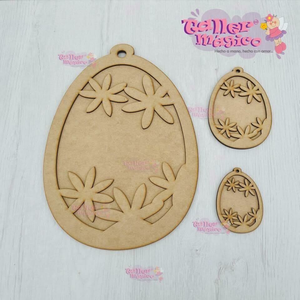 HUEVO PASCUA FLORECITAS VITRAL